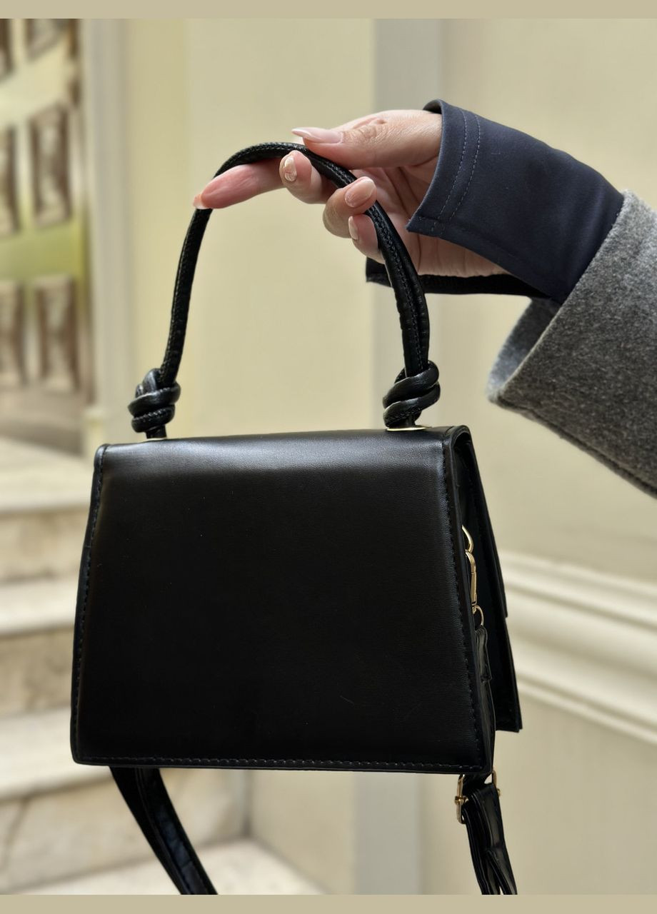 Женская черная сумка 10298 кросс-боди No Brand (299279275)