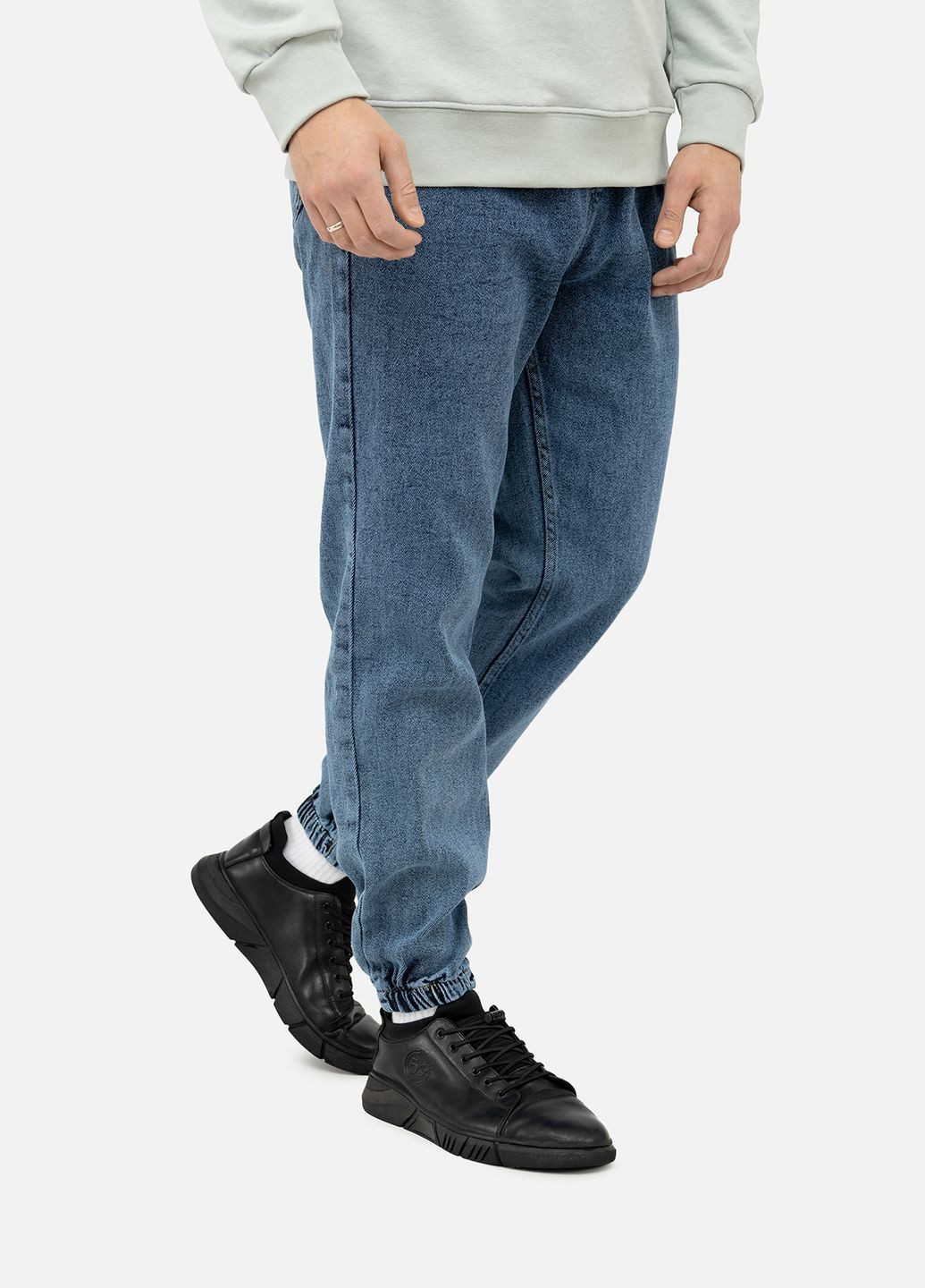 Чоловічі джинсові джогери колір синій ЦБ-00241662 INTERCODE (282924694)