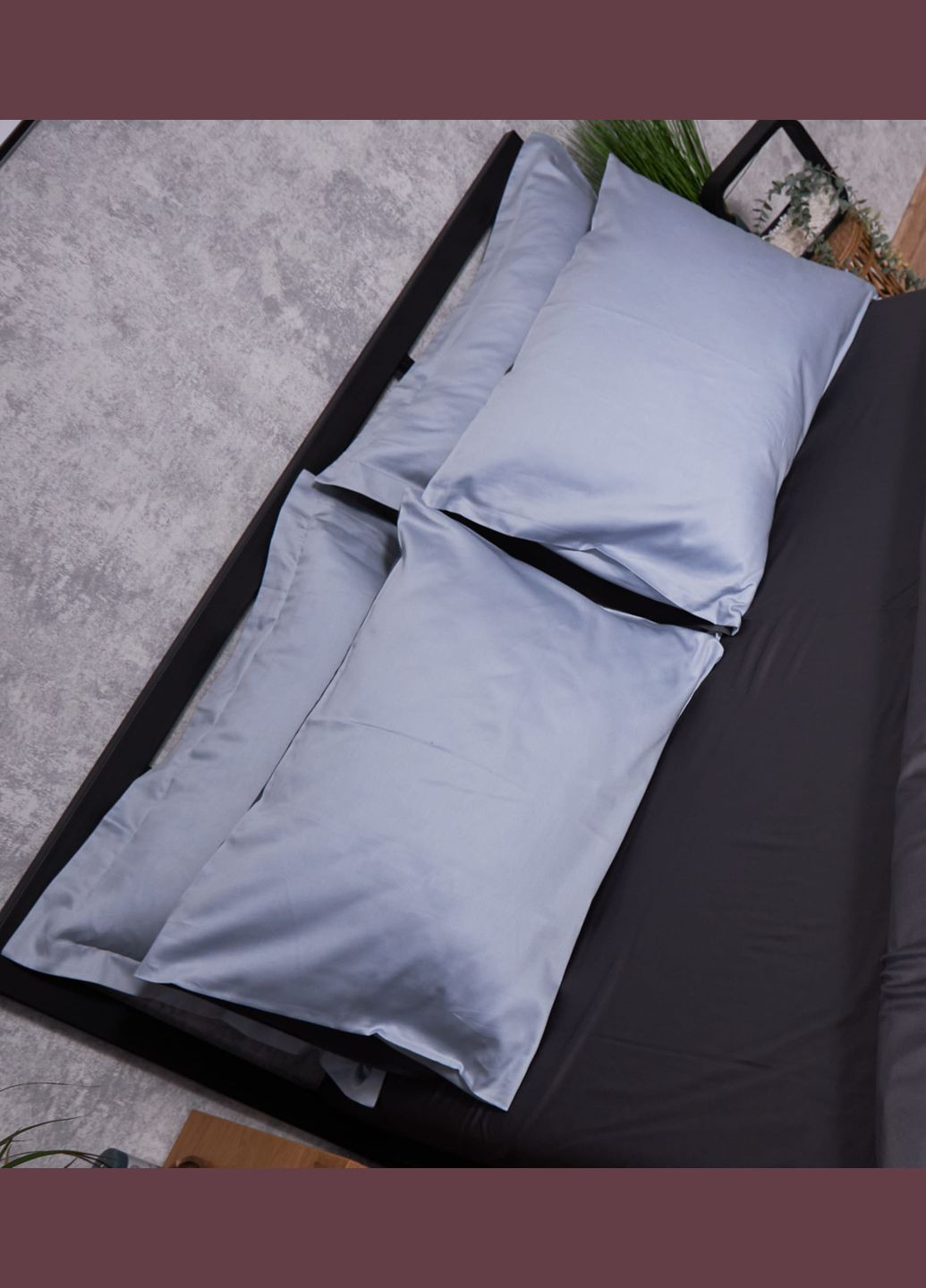 Набір наволочок Satin Premium 40х60 2 шт (MS-840000451) Moon&Star Skyline Gray (289715646)