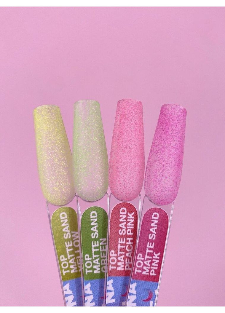 Матовый топ без липкого слоя Top Matte Sand Pink 13ml Luna (372688729)