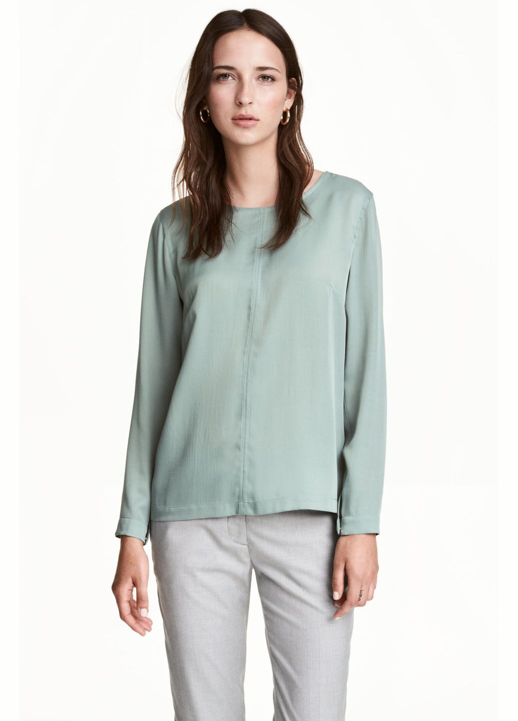 Сіра блуза демісезон,сірий, H&M