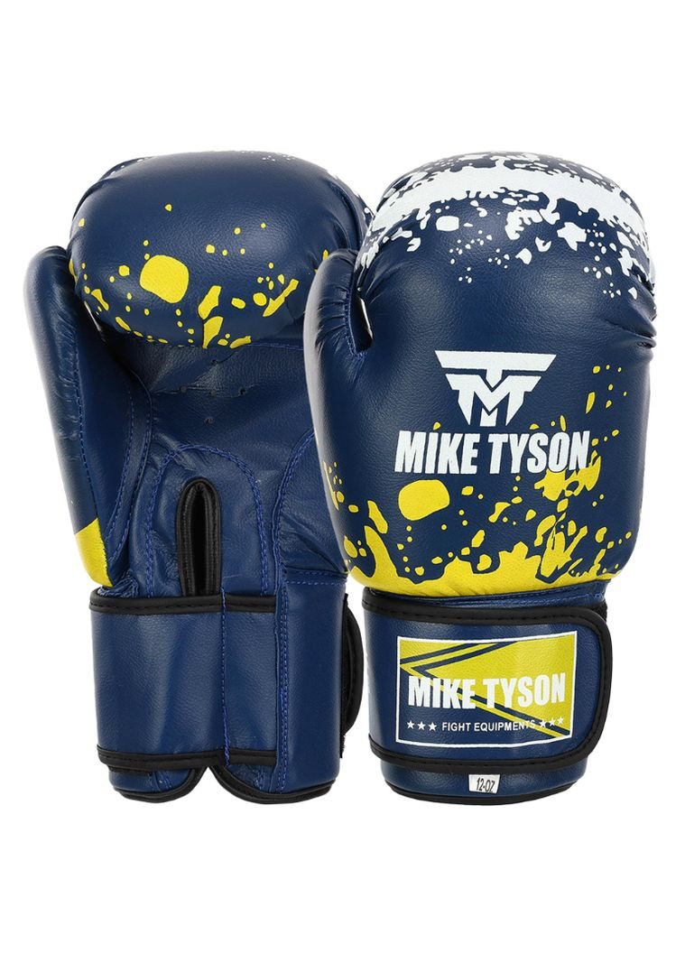Перчатки боксерские кожаные MIKE TYSON MA-4263_Синий_12_унции Matsa (361439407)