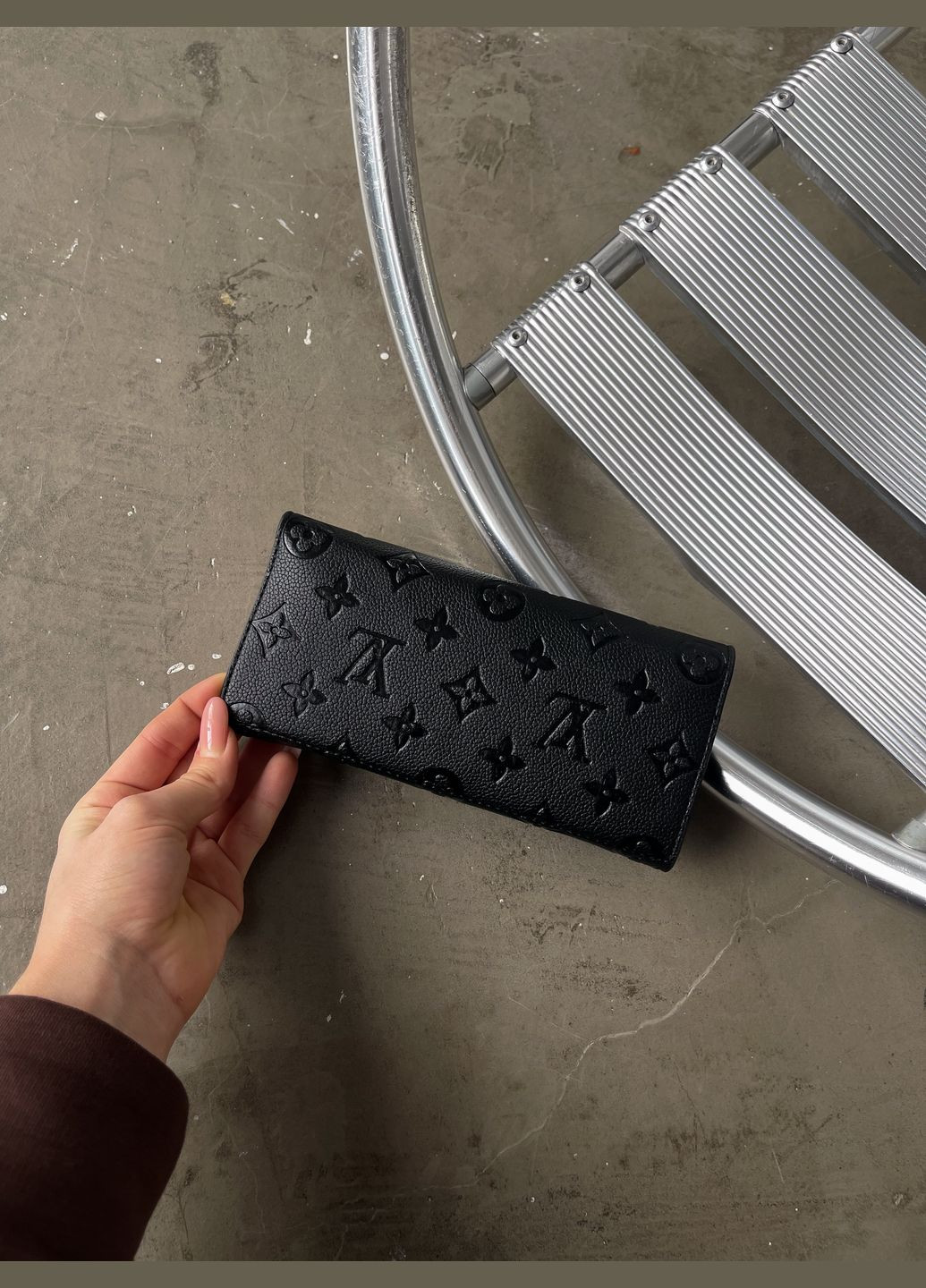 Луї Вітон гаманець подвійний чорний стьоганий No Brand (317633552)