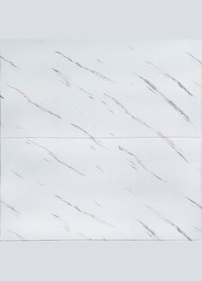 Самоклеящаяся 3D панель белая мраморная плитка 700х700х4мм (364) 3DPanda-1142 Sticker Wall (323154755)