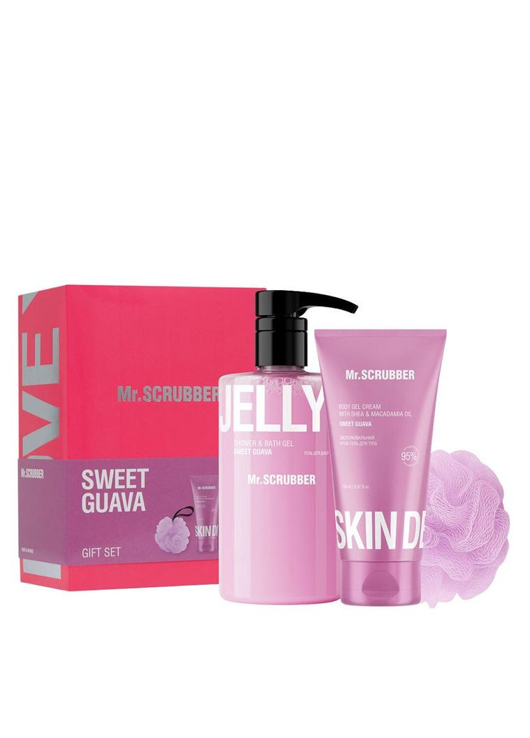 Подарочный набор косметики для женщин Gift Set Sweet Guava, 3 продукта Mr. Scrubber (367985663)