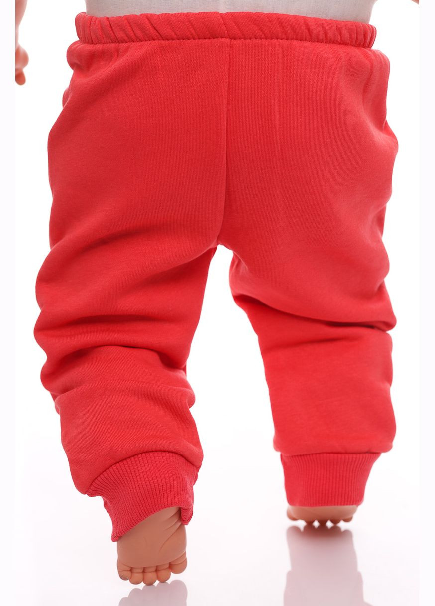 Красный зимний костюм с длинным рукавом для девочки с жилеткой флисовый magic красный 74 см (30742) BABYKROHA