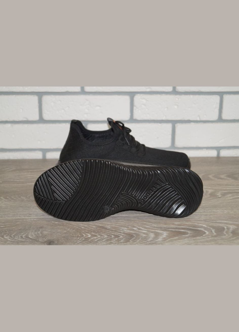 Черные демисезонные кроссовки мужские текстильные черные Fuguishan