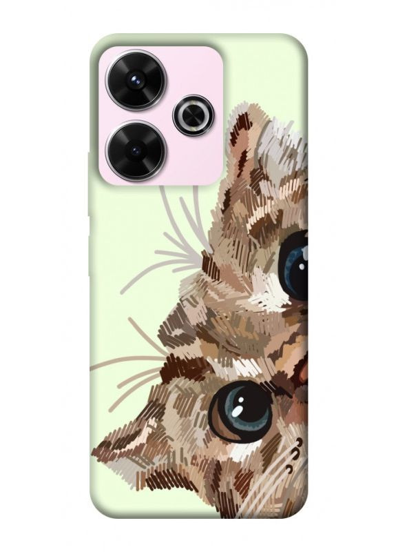 Чохол з принтом для Xiaomi Redmi 13 4G / Poco M6 4G / для Ксяомі, сяомі, ксіомі редмі 13, поко М6 Cat muzzle No Brand (338600676)