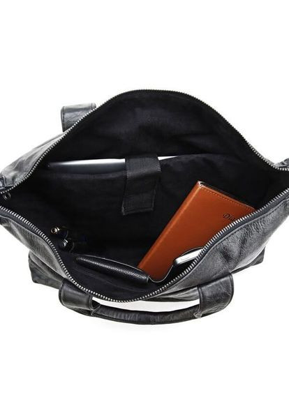 Сумка мужская 14067 с ручками Черная Vintage (331910787)