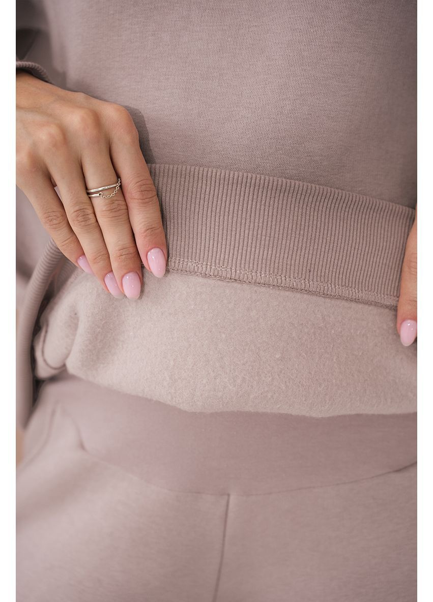 Теплый костюм для беременных и кормящих с начесом пудровый Юла мама (363620713)