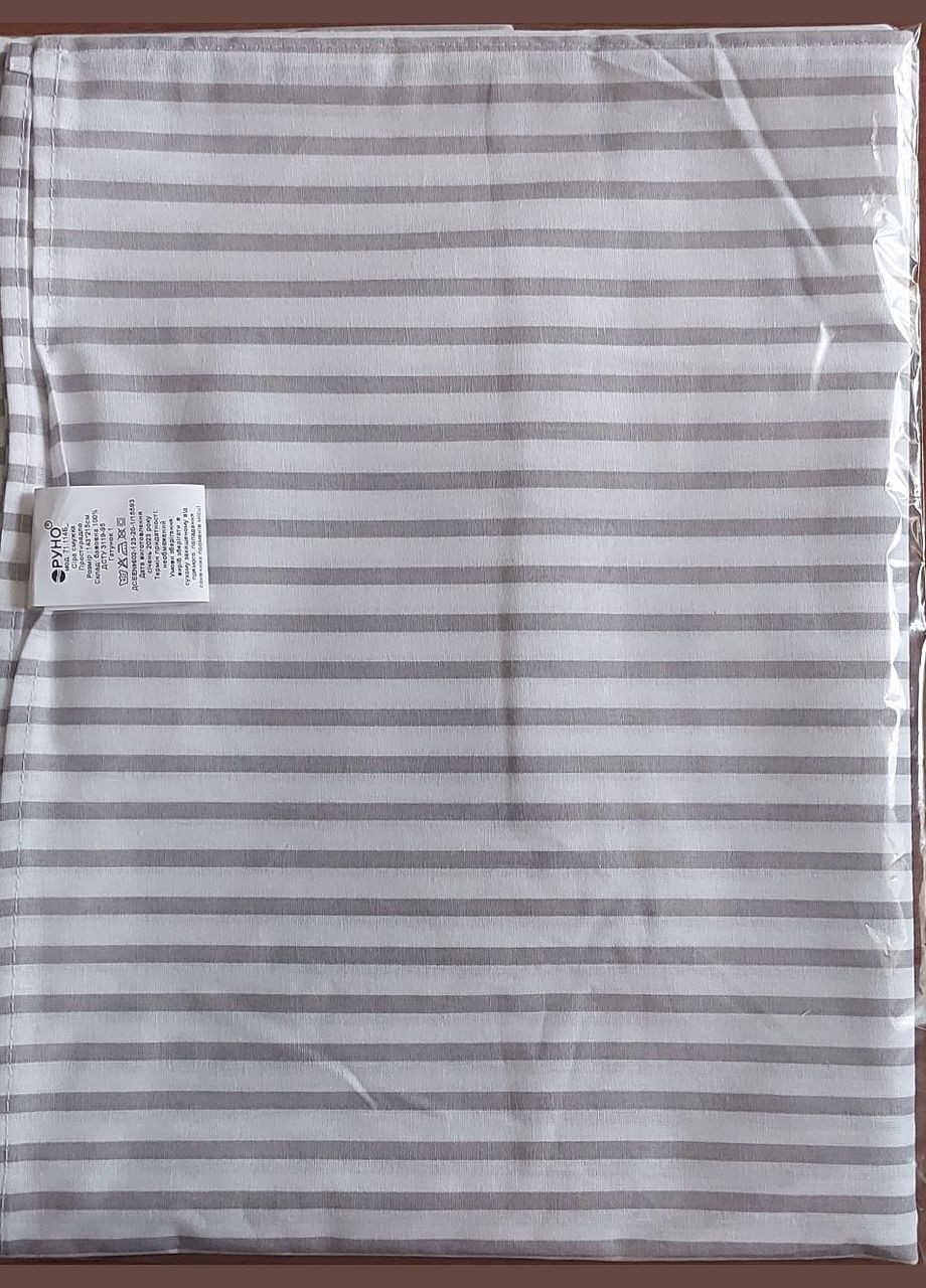 Простирадло бязь Руно 71.114Б_Сіра смужка (302224837)