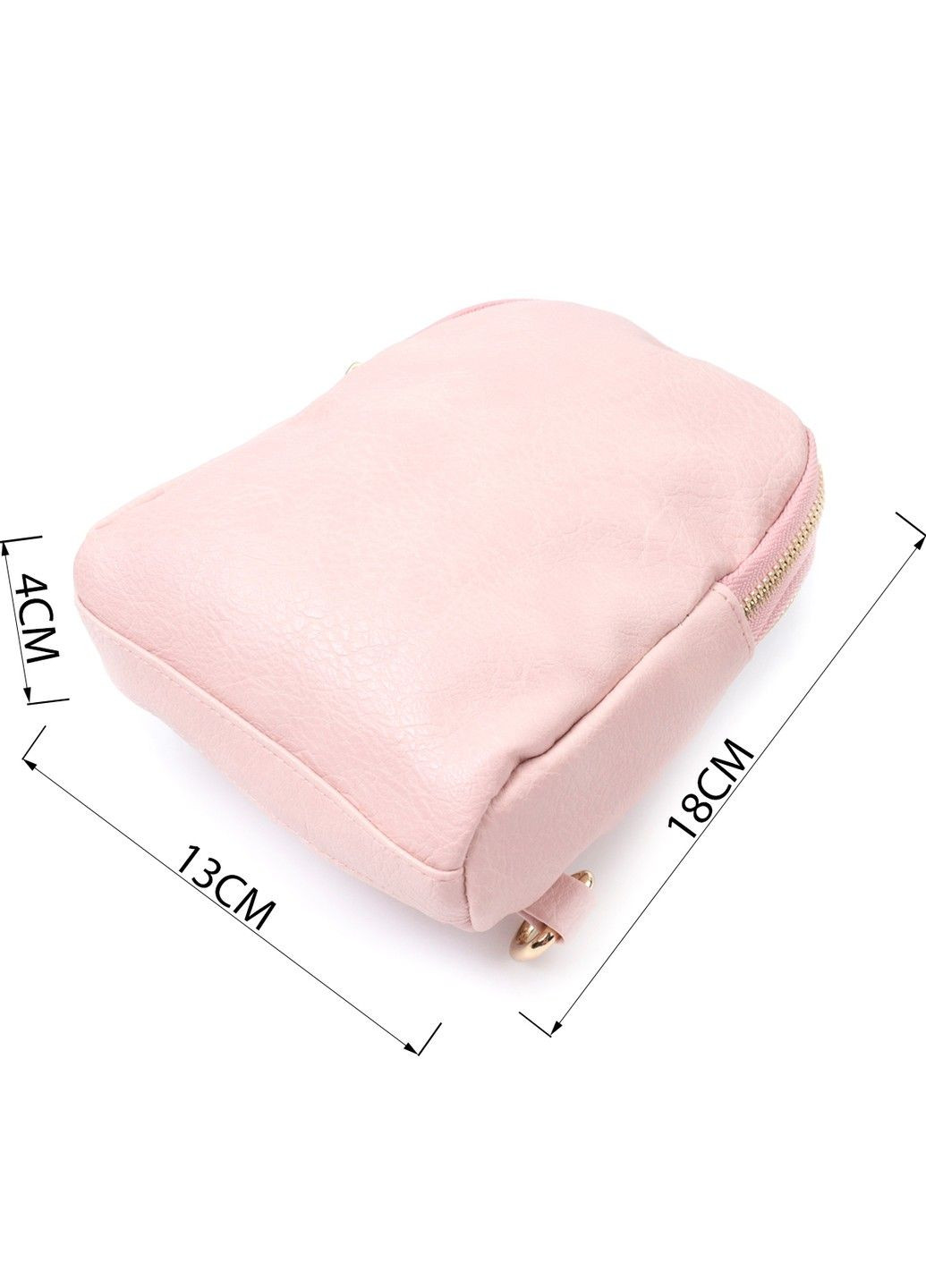 Маленькая женская сумка через плечо из экокожи 22782 Розовый Vintage (303877375)