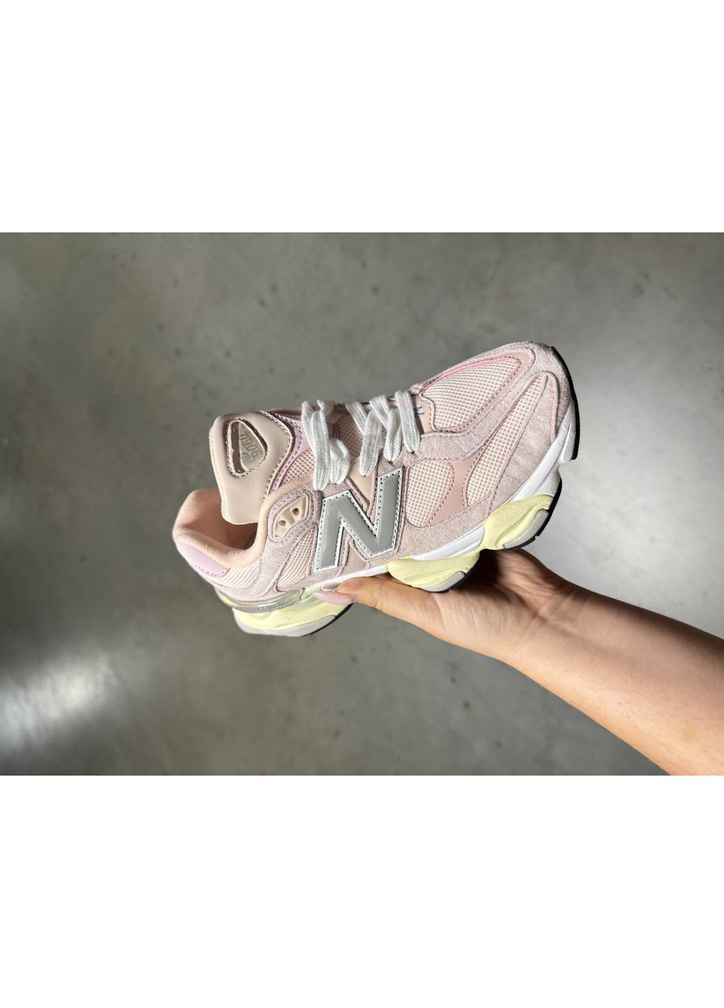 КРОССОВКИ ЖЕНСКИЕ NEW BALANCE 9060 WHITE PINK НЬЮ БЕЛАНС 9060 No Brand розовые демисезоны (368869502)