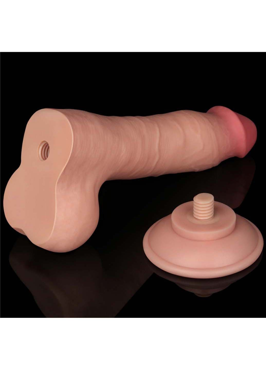 Фаллоимитатор с кожей на присоске Sliding Skin Dual Layer Dong Flesh 8.0 Lovetoy (305664651)