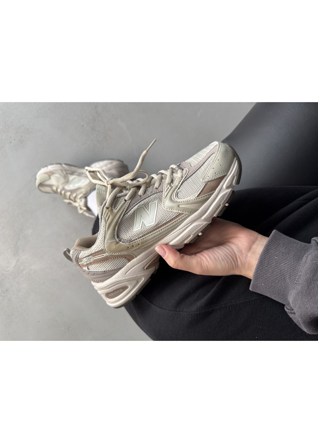 Бежеві Осінні кросівки чоловічі new balance 530 beige / brown нью беланс 530 No Brand