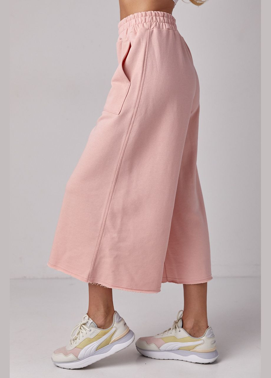 Трикотажные штаны-кюлоты с накладными карманами Liton (297373660)