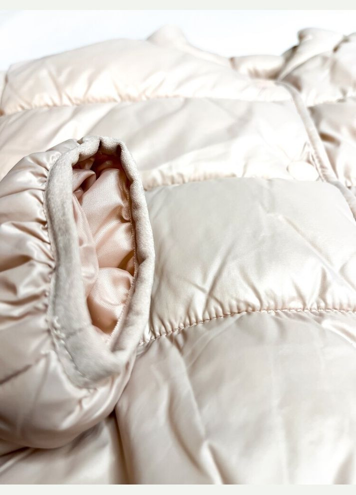 Пудровая демисезонная куртка 152 см пудровый артикул л170 Zara