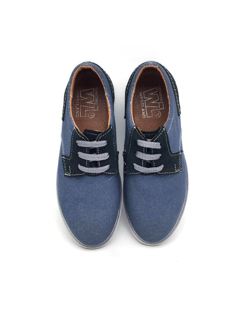 Синие кеды подростковые на шнуровке, синий джинс. Fashion