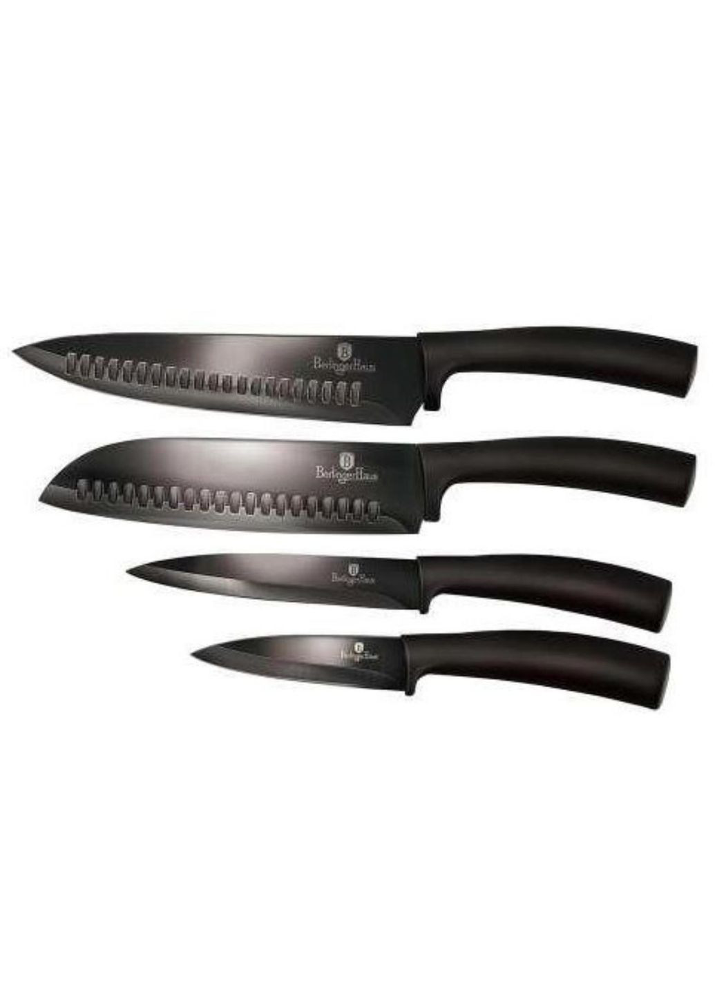 Набір ножів 4 предмета Metallic Line SHINY BLACK Edition BH2647 Berlinger Haus комбінований,