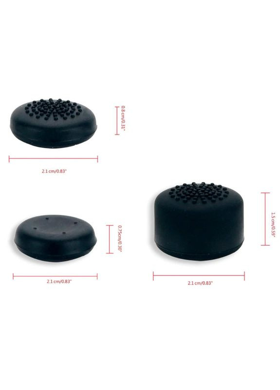 Силиконовые накладки на стики для Steam Deck черные 8 шт IVYUEEN (298184021)