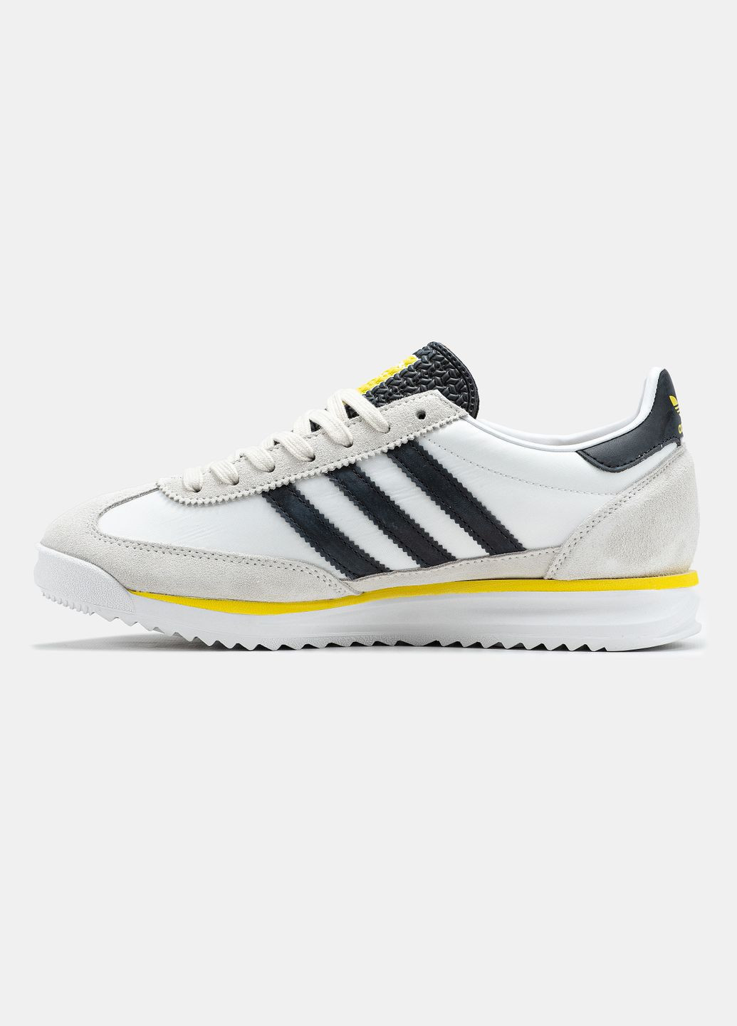 Білі Осінні кросівки чоловічі і жіночі adidas sl 72 white black yellow | адідас сл 72 білі No Brand