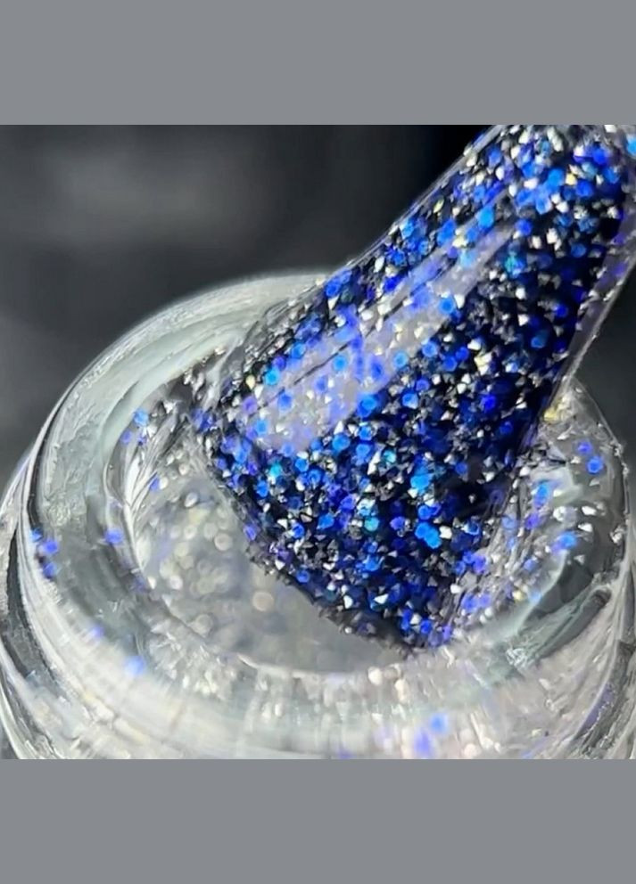 Топ для гель-лака Professional Top Crush № 07 с цветными мерцающими блестками - топ без липкого слоя. Saga (342376483)