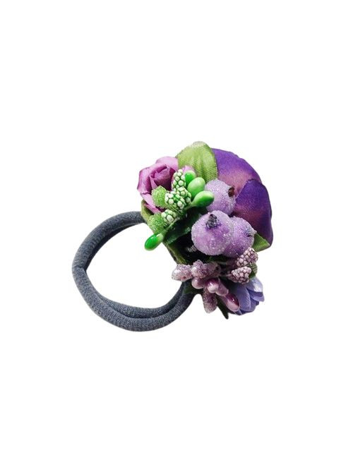 Резинка для волос Цветок Hand Made 6 см фиолетовый Handmade (368772204)