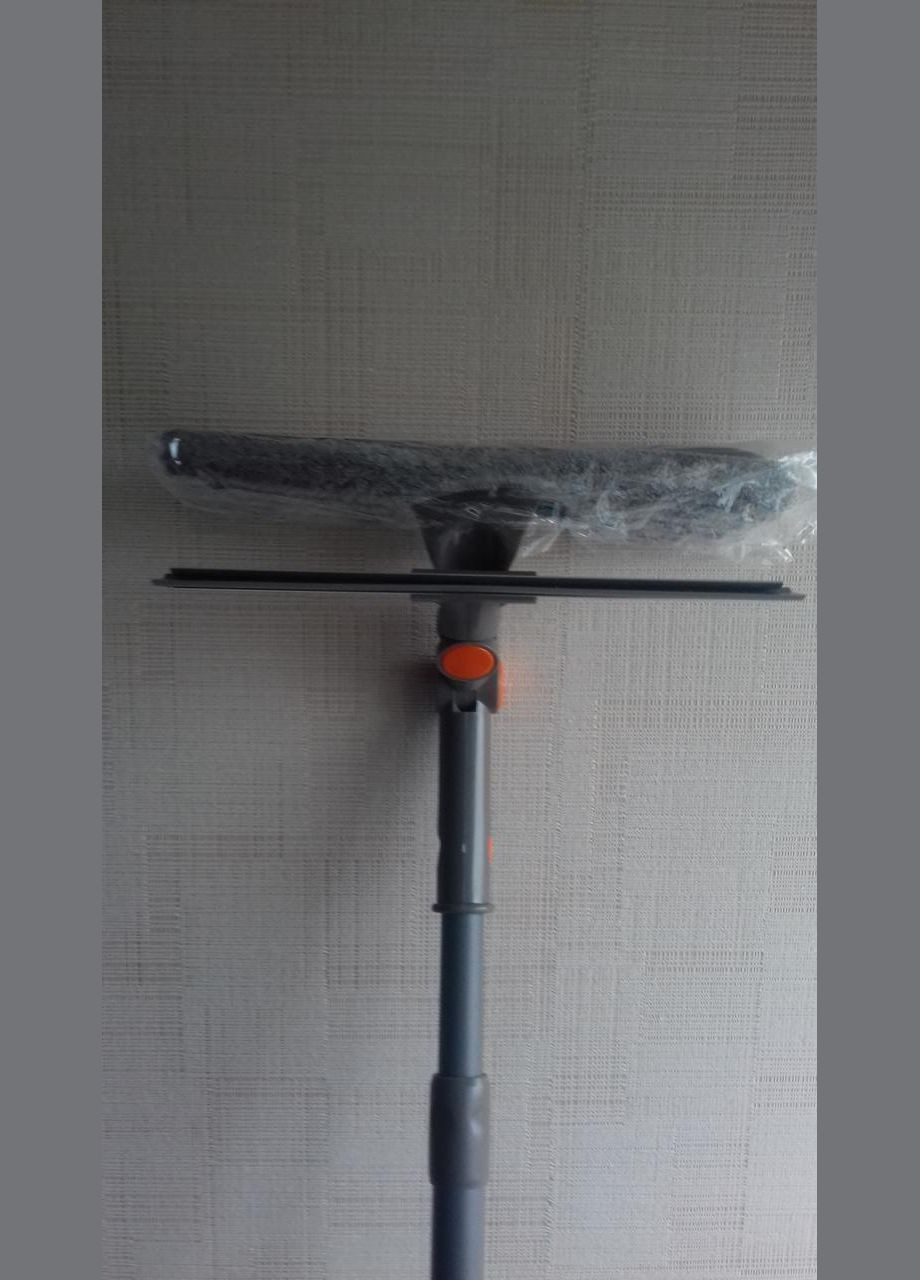 Вікномийка телескопічна з мікрофіброю HY0072 25 см Сірий Kornel (284419821)