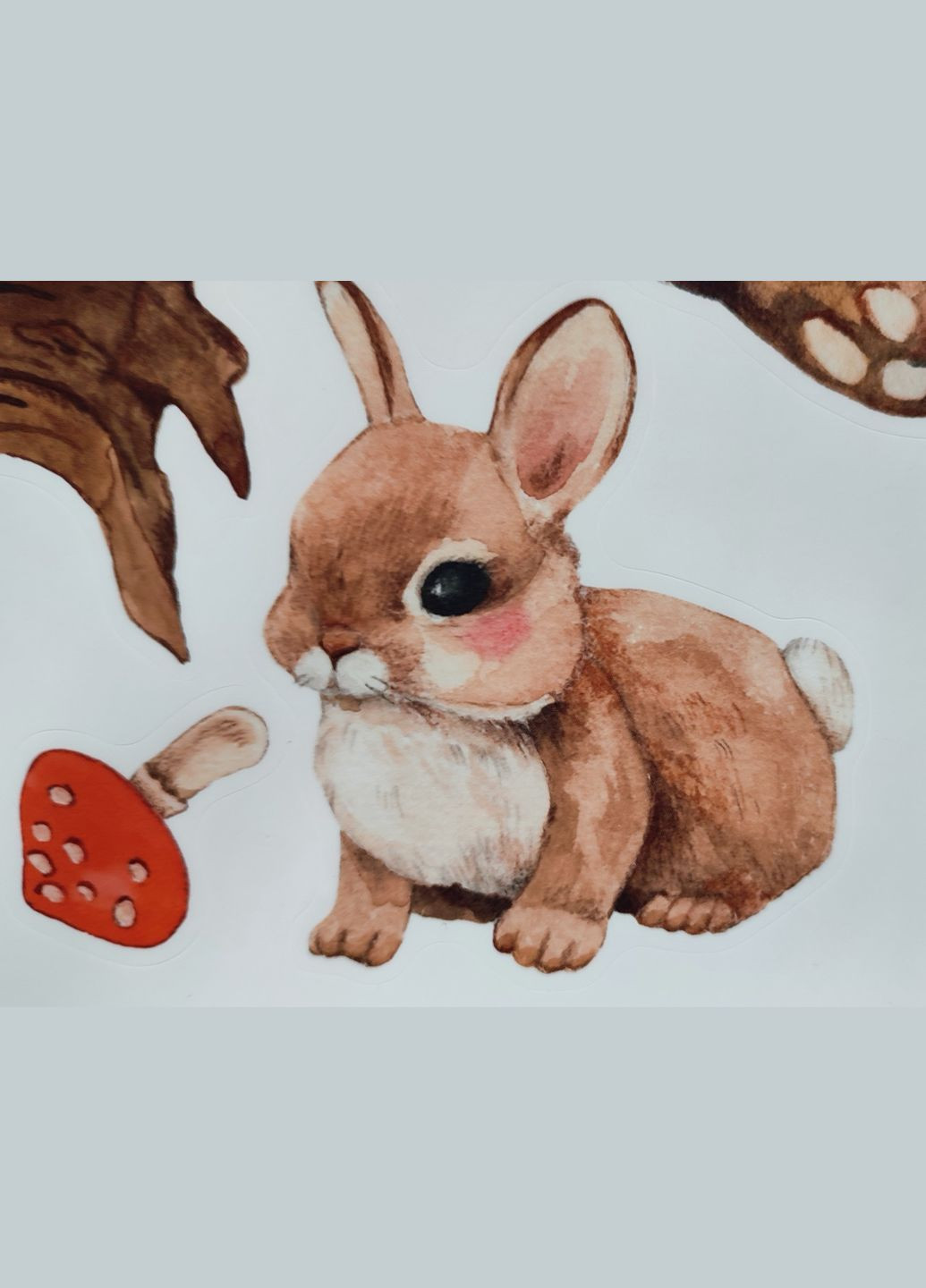 Наклейка Звірі з друзями біля дерева (лист 60 х 60 см) Б396-5 No Brand (302242337)