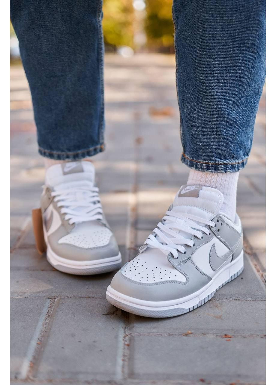 Сірі Осінні кросівки чоловічі nike sb dunk low retro grey найк сб данк No Brand