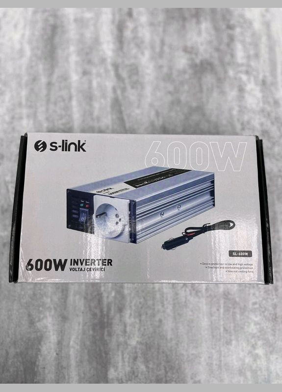 Перетворювач втомобільний 600w 12v інвертор (1756375641) S-link (335008826)