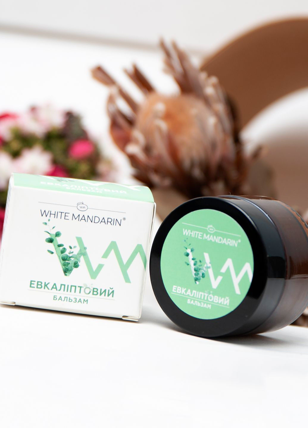 Эвкалиптовый бальзам натуральный, защитный, противовирусный, согревающий 30 мл White Mandarin (311608131)