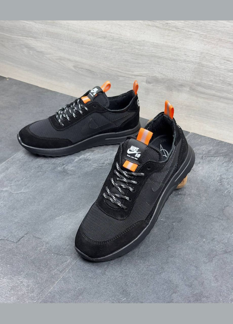 Черные демисезонные мужские кроссовки No Brand