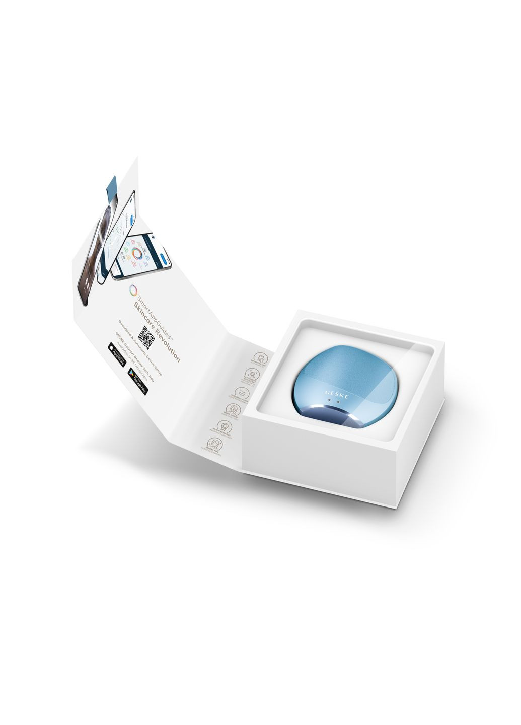 Ультразвукова щітка для тіла та інтенсивний пілінг Sonic Body Brush&Intensive Exfoliator 7в1 aquamarine GESKE (341526076)