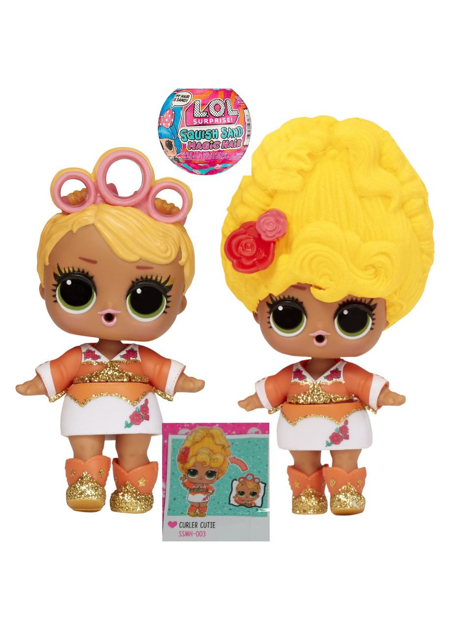 Игровой набор Lol Surprise! Squish Curler cutie Sand Magic Hair Tots- with Collectible Doll, Лол сквиш кукла лол L.O.L. Surprise! (323480899)