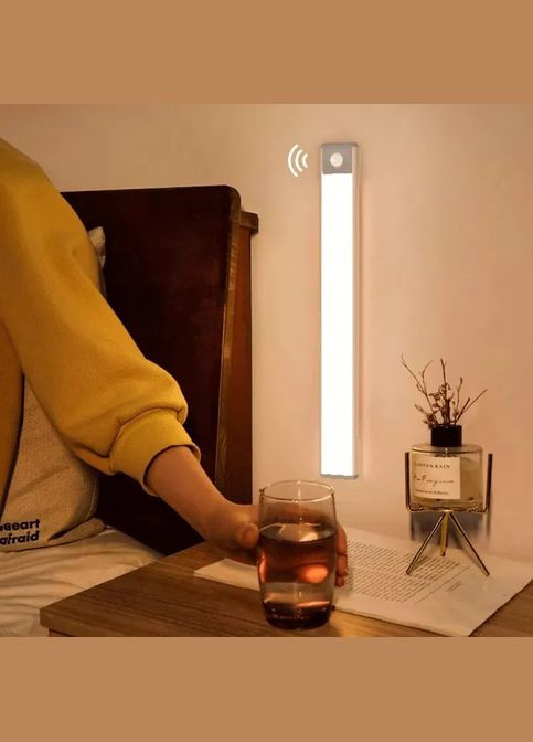 Світильник LED бездротовий з датчиком руху з акумулятором 20 см - зарядка від USB (5002417) Clefers (300694536)