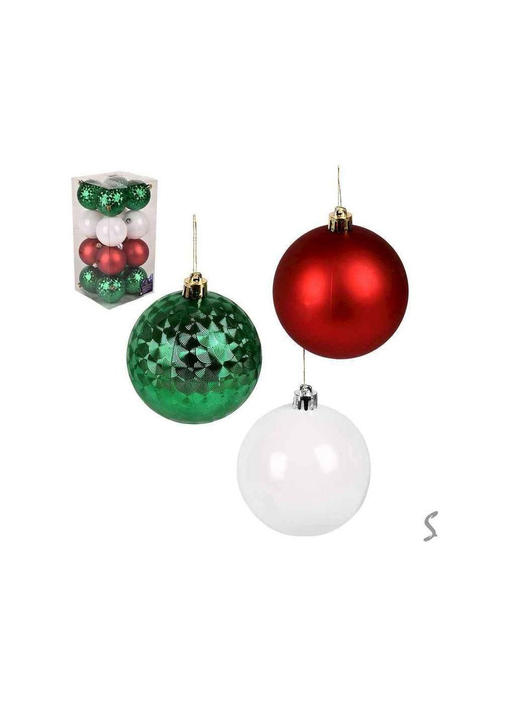 Набор елочных шаров 8см 16шт/наб 9 791 ТМ Stenson (362694991)