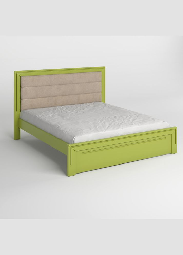 Односпальне дерев'яне ліжко Торонто Т5 (S3050G70Y)/Аляска 23 (бежевий) 80х190 см (MBG-10713) Mebigrand (366087191)