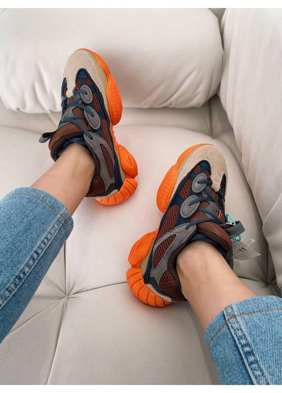 КРОСІВКИ ЖІНОЧІ ADIDAS YEEZY BOOST 500 ENFLAME АДІДАС ІЗІ БУСТ No Brand коричневі демісезони (367174009)