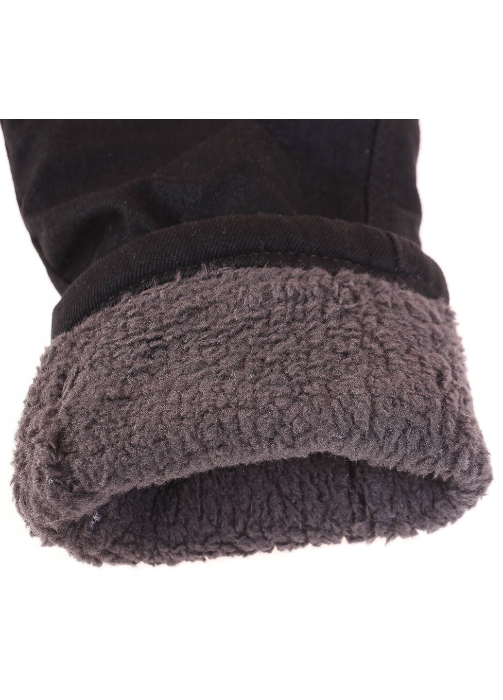 Черные зимние брюки джинсовые 52432 Sercino