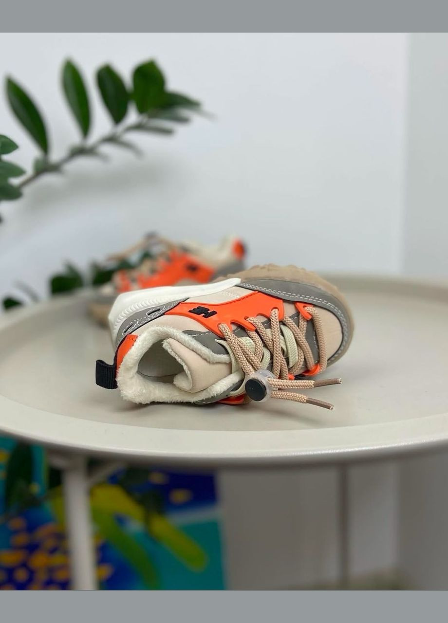 Бежевые спортивные, домашние, повседневные, кэжуал, джинсовые осенние детские ботинки осенние рыжие 970 No Brand