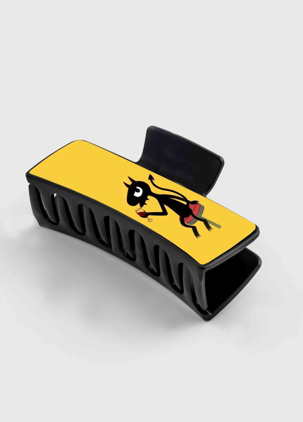 Заколка крабик для волос женская зажим шпилька Мультсериал Разочарование #003 черная No Brand (315631277)