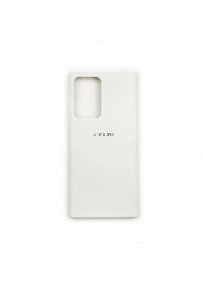 Силіконовий чохол для Galaxy Note 20 Ultra Білий мікрофібра soft touch Samsung (322211552)