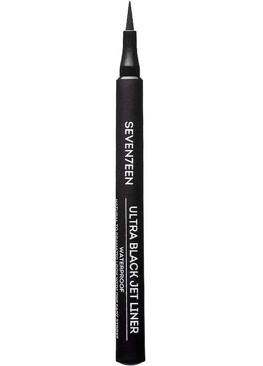 Підводка-фломастер для очей Ultra Black Jet Liner Waterproof 1ml (1013077-25901) Seventeen (365799259)