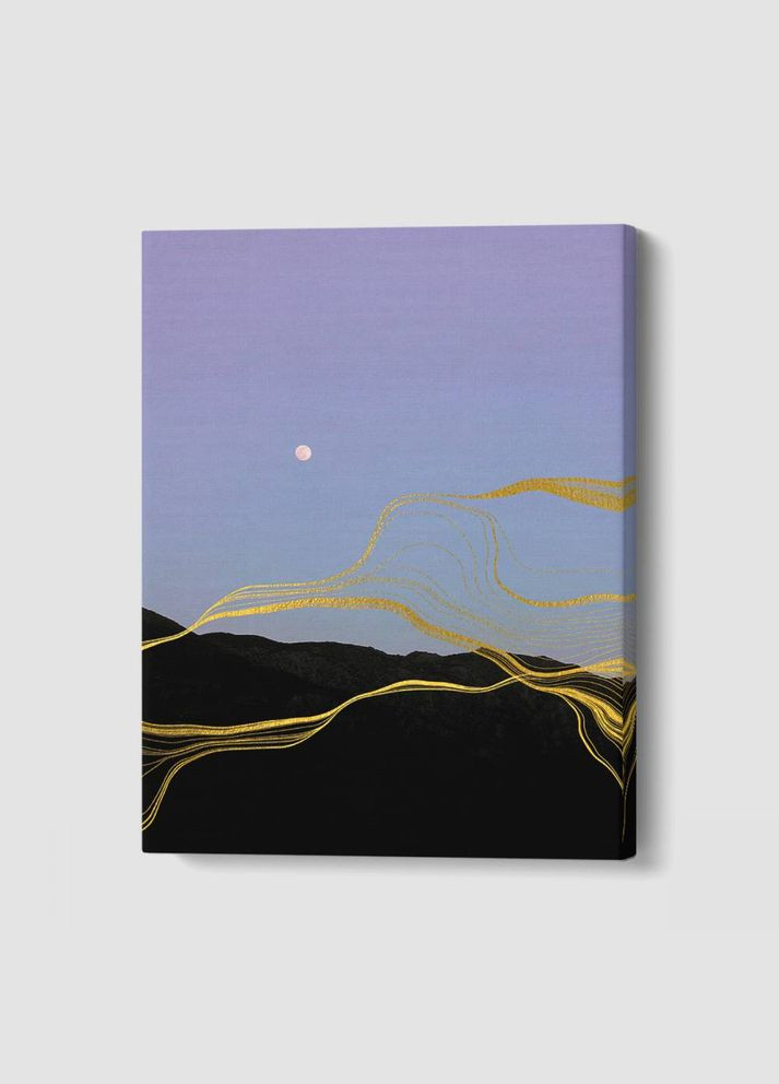 Картина Золотые волны 45x60 см (P0417) Malevich Store (333339124)