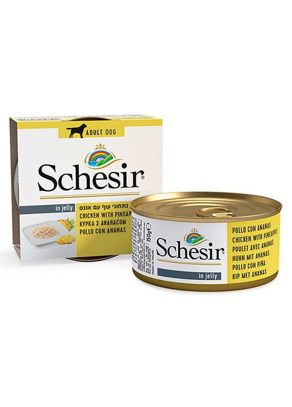 Chicken & Pineapple - Консервований корм з куркою та ананасом для дорослих собак 150 г (8005852613714) Schesir (327054970)