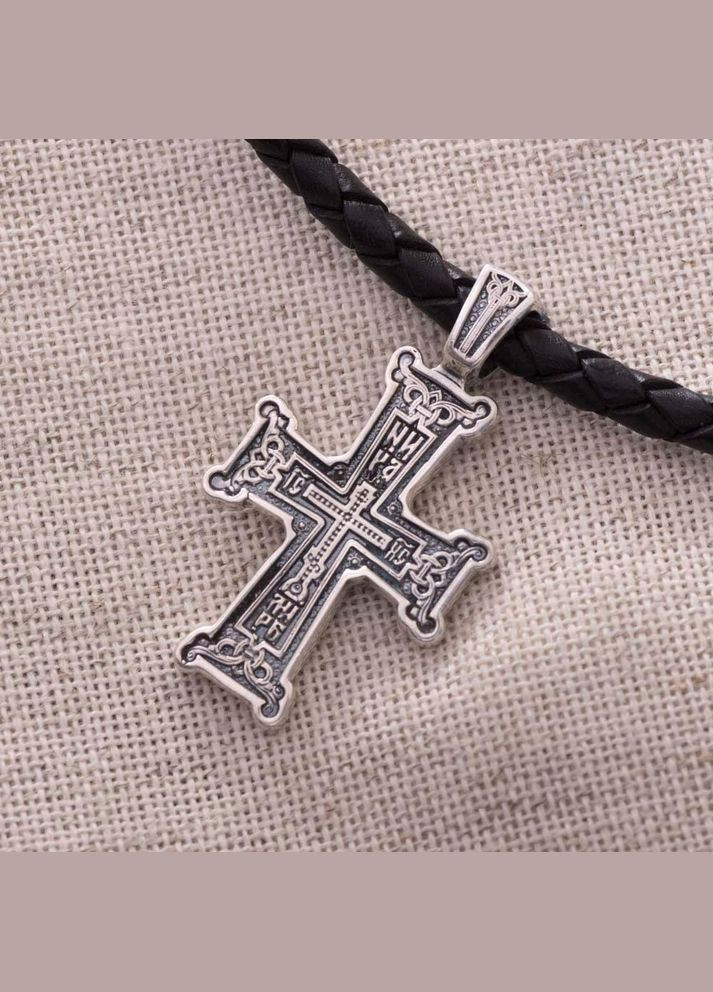 Православный крест Голгофа (чернение) 131190 Oniks (273385168)