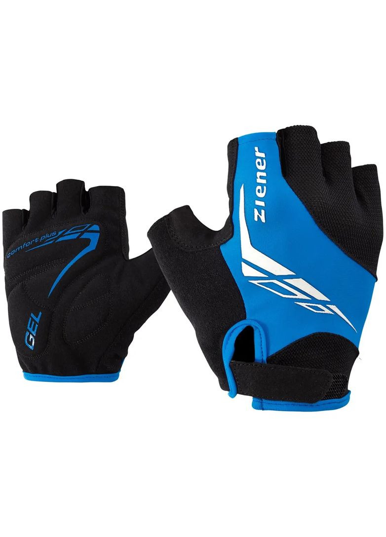 Велоперчатки мужские Ceniz Черный-Синий Ziener (282737968)