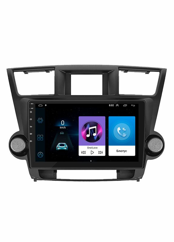 Штатна магнітола 10" для Toyota Highlander II (U40) 2007-2010 1/16Gb/ Wi-Fi Optima Тойота 5 шт. Lesko (336193320)