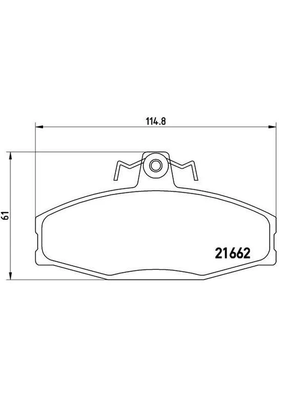 Гальмівні колодки дискові Brembo (364834445)